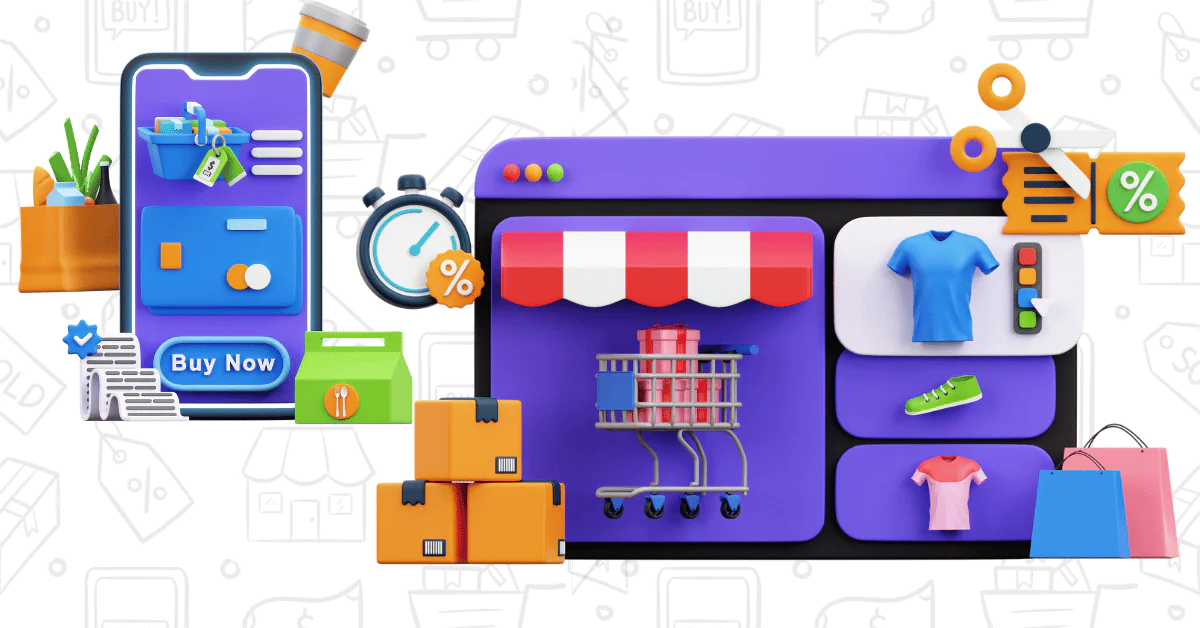 Modern e-commerce website interface showcasing product listings, secure checkout, and mobile-friendly design